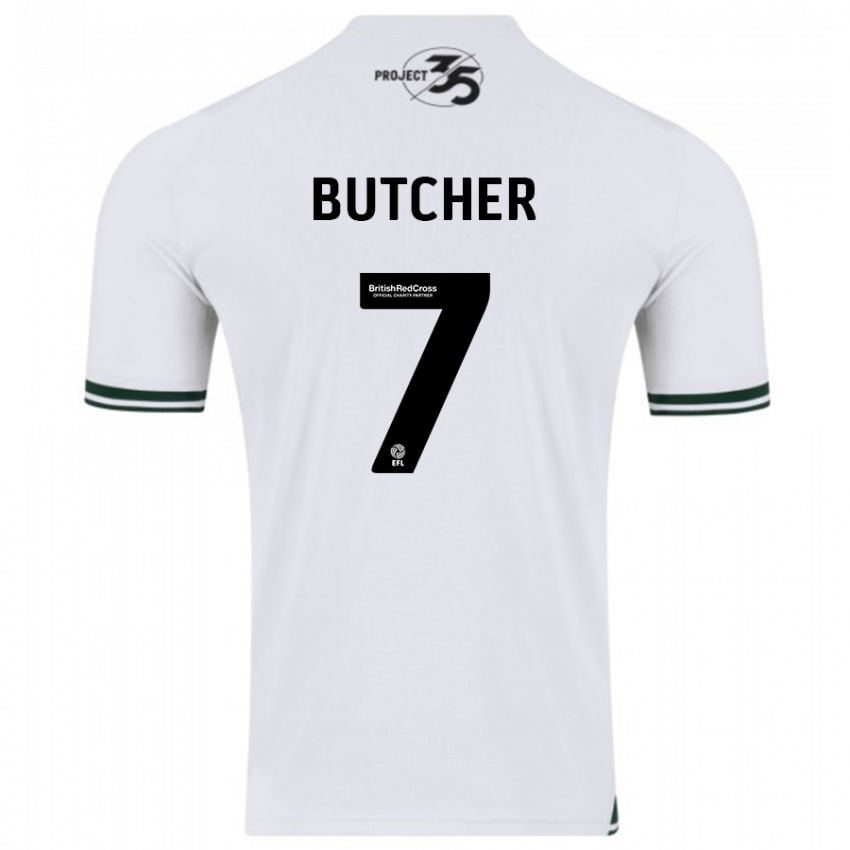 Hombre Camiseta Matt Butcher #7 Blanco 2ª Equipación 2023/24 La Camisa México