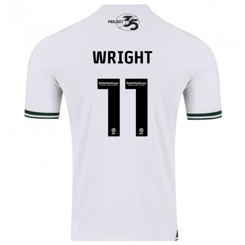 Hombre Camiseta Callum Wright #11 Blanco 2ª Equipación 2023/24 La Camisa México