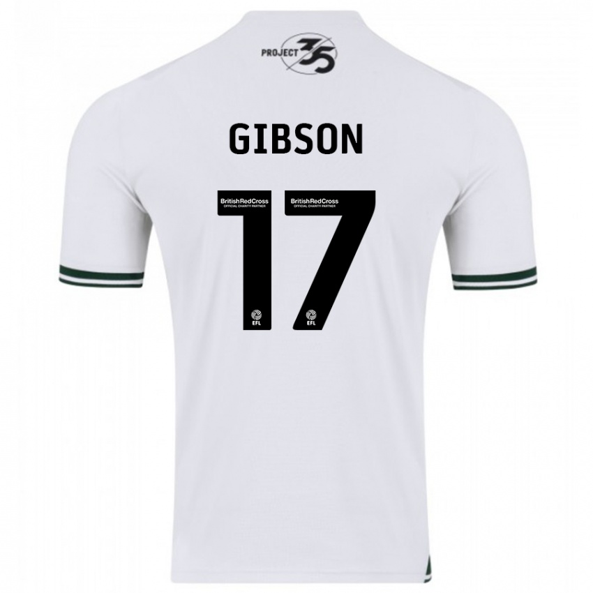 Hombre Camiseta Lewis Gibson #17 Blanco 2ª Equipación 2023/24 La Camisa México