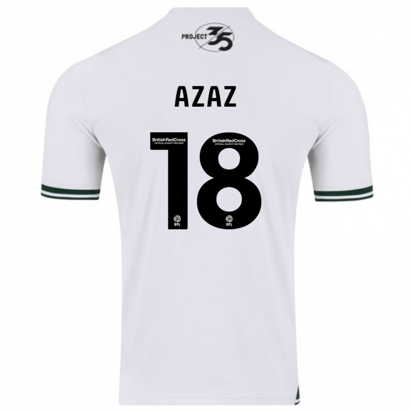 Hombre Camiseta Finn Azaz #18 Blanco 2ª Equipación 2023/24 La Camisa México