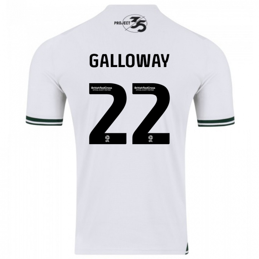 Hombre Camiseta Brendan Galloway #22 Blanco 2ª Equipación 2023/24 La Camisa México