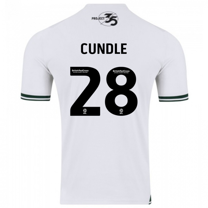 Hombre Camiseta Luke Cundle #28 Blanco 2ª Equipación 2023/24 La Camisa México