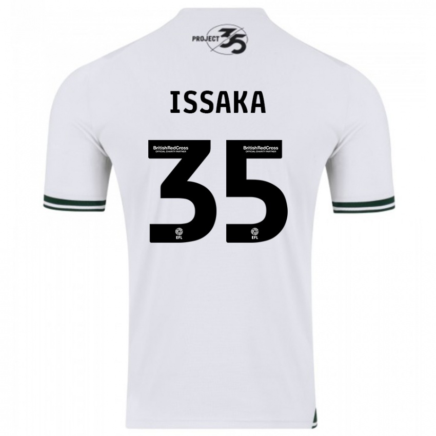 Hombre Camiseta Freddie Issaka #35 Blanco 2ª Equipación 2023/24 La Camisa México