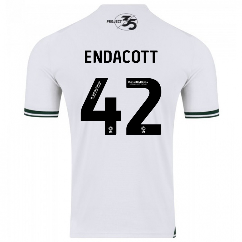 Hombre Camiseta Jack Endacott #42 Blanco 2ª Equipación 2023/24 La Camisa México