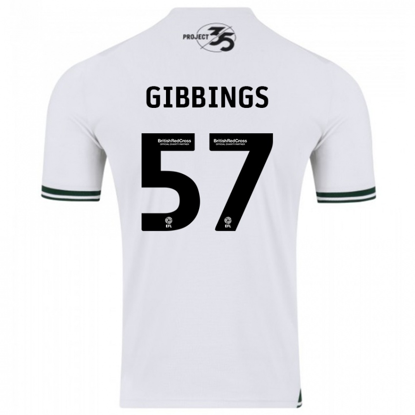 Hombre Camiseta Cole Gibbings #57 Blanco 2ª Equipación 2023/24 La Camisa México