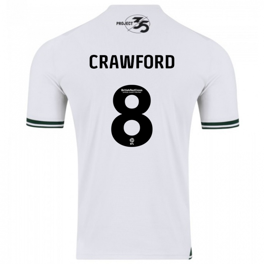 Hombre Camiseta Imy Crawford #8 Blanco 2ª Equipación 2023/24 La Camisa México