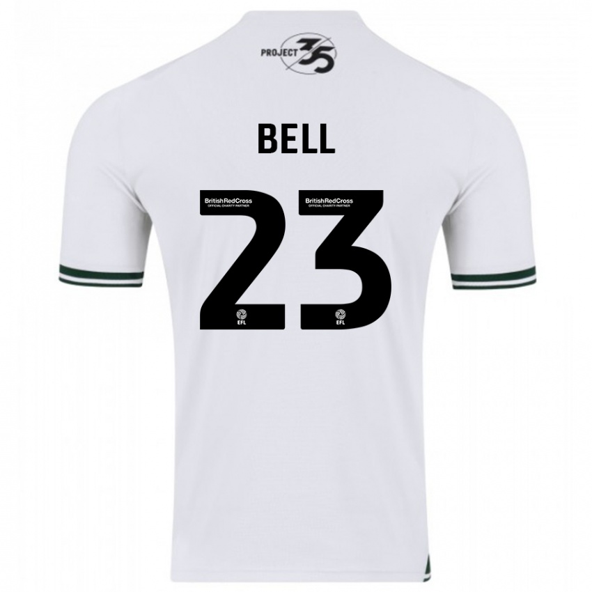 Hombre Camiseta Katelyn Bell #23 Blanco 2ª Equipación 2023/24 La Camisa México