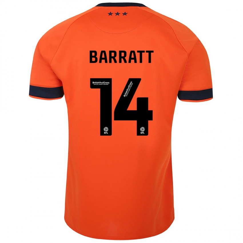 Hombre Camiseta Zoe Barratt #14 Naranja 2ª Equipación 2023/24 La Camisa México