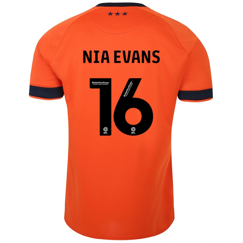 Hombre Camiseta Nia Evans #16 Naranja 2ª Equipación 2023/24 La Camisa México