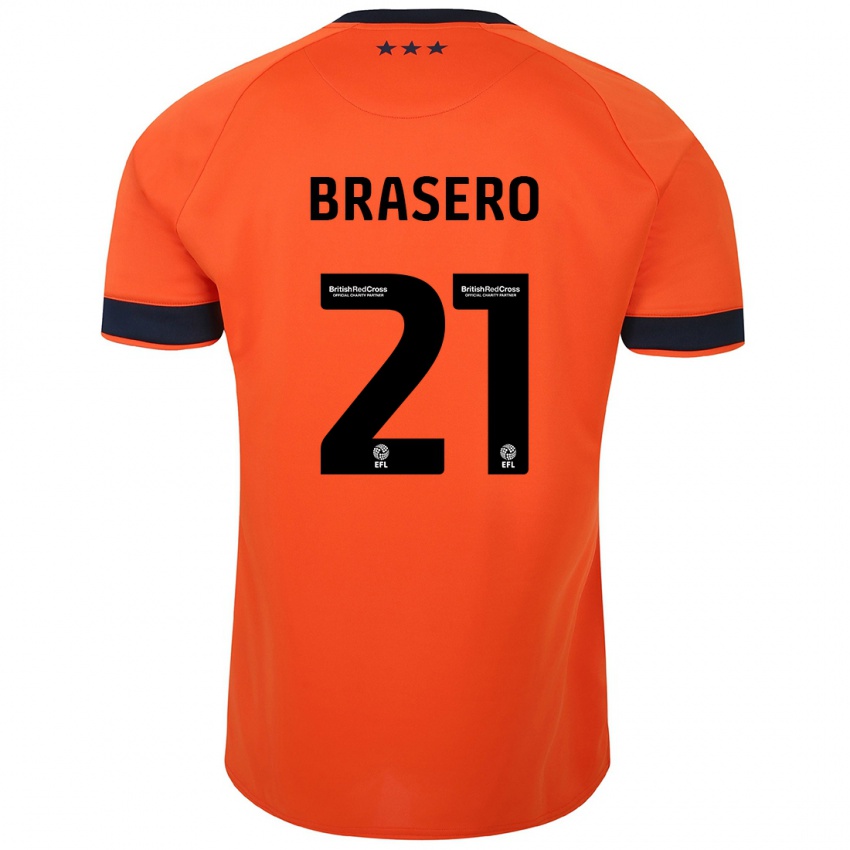 Hombre Camiseta Sarah Brasero-Carreira #21 Naranja 2ª Equipación 2023/24 La Camisa México