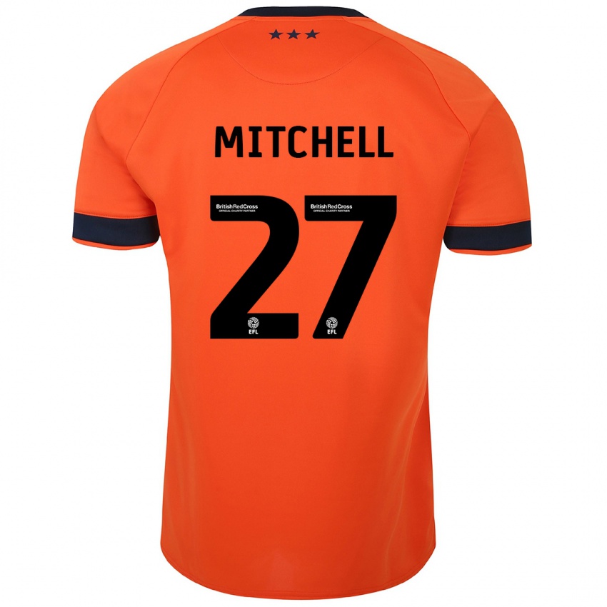 Hombre Camiseta Leah Mitchell #27 Naranja 2ª Equipación 2023/24 La Camisa México