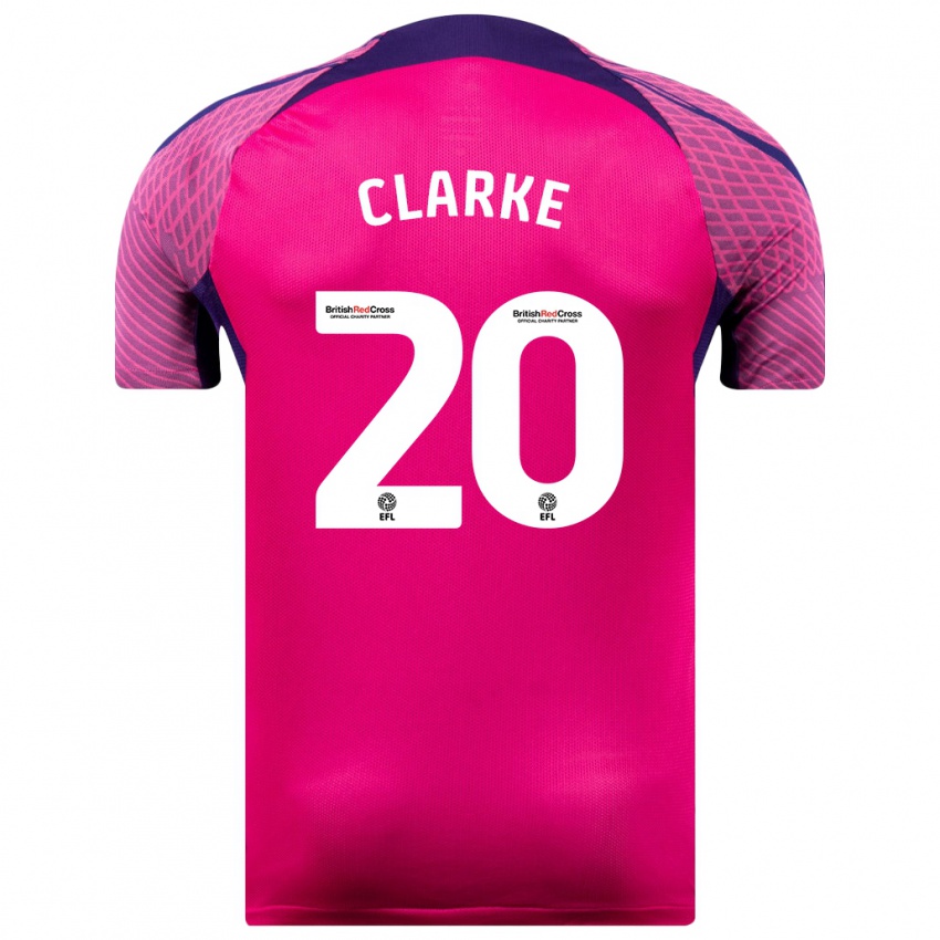 Hombre Camiseta Jack Clarke #20 Morado 2ª Equipación 2023/24 La Camisa México