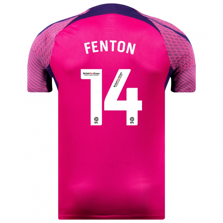 Hombre Camiseta Natasha Fenton #14 Morado 2ª Equipación 2023/24 La Camisa México