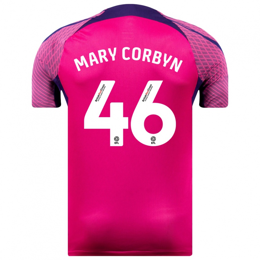 Hombre Camiseta Mary Corbyn #46 Morado 2ª Equipación 2023/24 La Camisa México