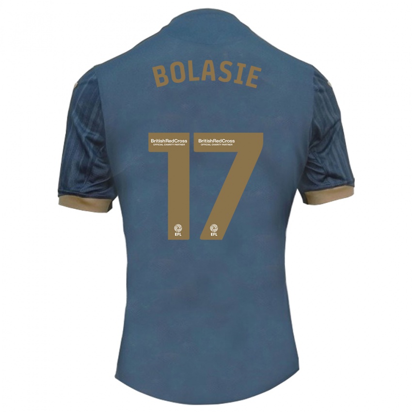 Hombre Camiseta Yannick Bolasie #17 Verde Azulado Oscuro 2ª Equipación 2023/24 La Camisa México