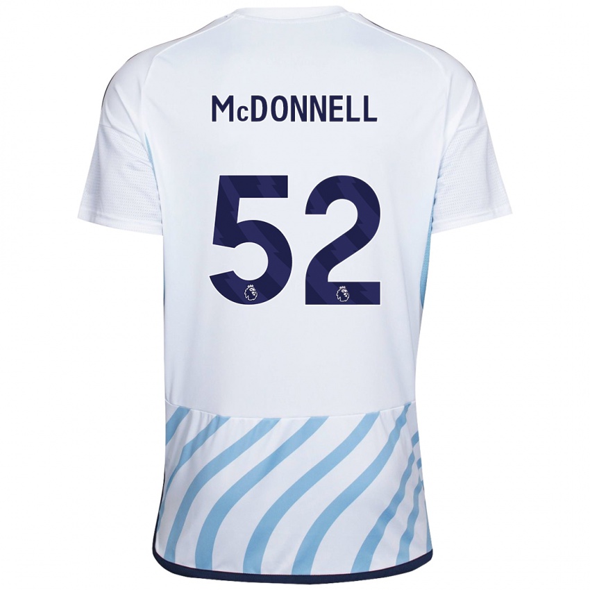 Hombre Camiseta Jamie Mcdonnell #52 Blanco Azul 2ª Equipación 2023/24 La Camisa México