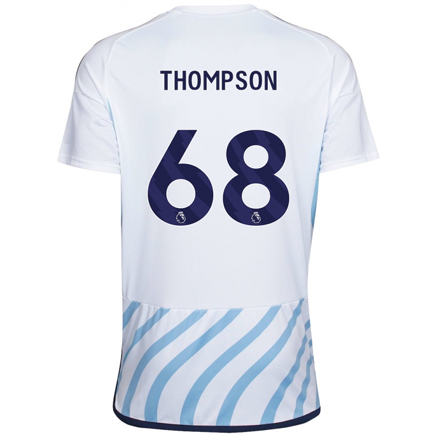 Hombre Camiseta Jack Thompson #68 Blanco Azul 2ª Equipación 2023/24 La Camisa México