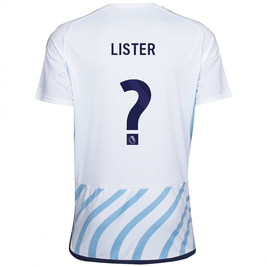 Hombre Camiseta Henry Lister #0 Blanco Azul 2ª Equipación 2023/24 La Camisa México