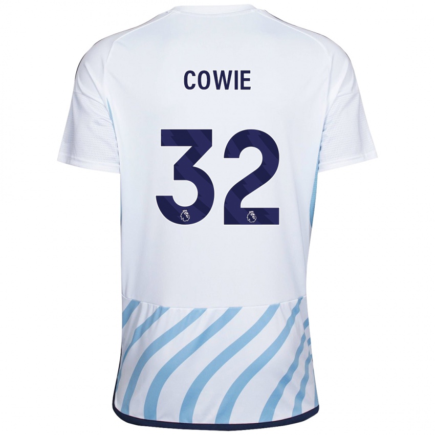 Hombre Camiseta Abi Cowie #32 Blanco Azul 2ª Equipación 2023/24 La Camisa México