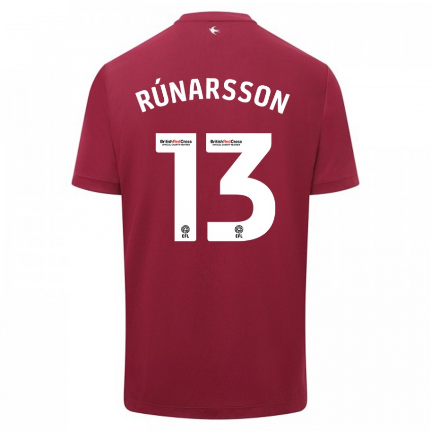 Hombre Camiseta Runar Alex Runarsson #13 Rojo 2ª Equipación 2023/24 La Camisa México