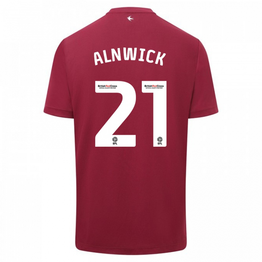 Hombre Camiseta Jak Alnwick #21 Rojo 2ª Equipación 2023/24 La Camisa México