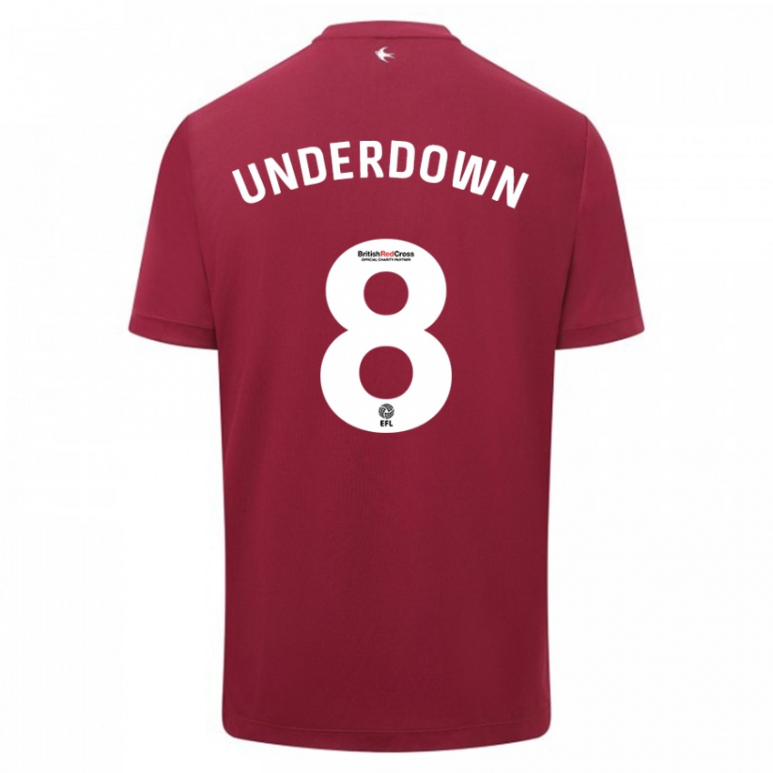 Hombre Camiseta Kanisha Underdown #8 Rojo 2ª Equipación 2023/24 La Camisa México