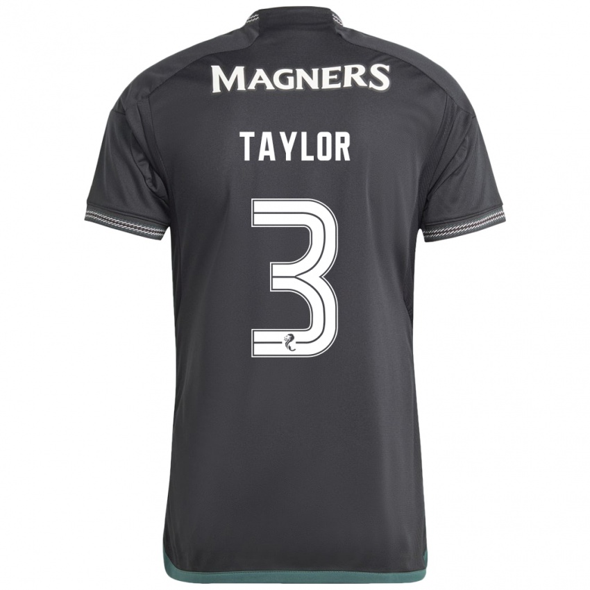 Hombre Camiseta Greg Taylor #3 Negro 2ª Equipación 2023/24 La Camisa México