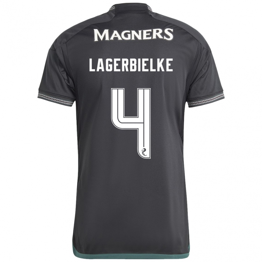 Hombre Camiseta Gustaf Lagerbielke #4 Negro 2ª Equipación 2023/24 La Camisa México