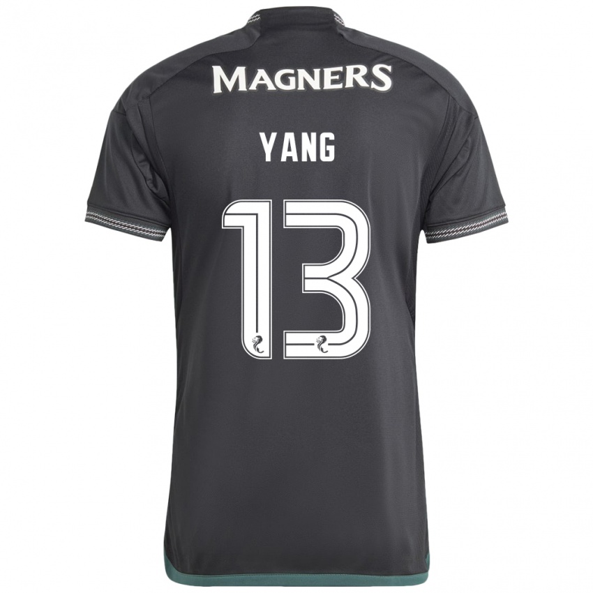 Hombre Camiseta Hyun-Jun Yang #13 Negro 2ª Equipación 2023/24 La Camisa México