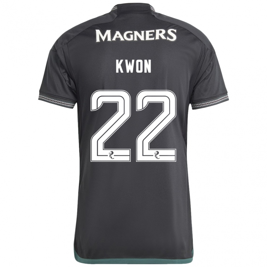 Hombre Camiseta Hyeok-Kyu Kwon #22 Negro 2ª Equipación 2023/24 La Camisa México