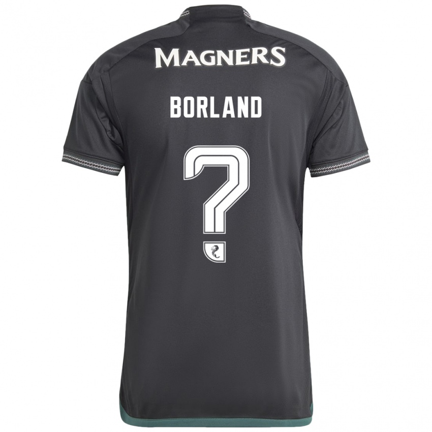Hombre Camiseta Hayden Borland #0 Negro 2ª Equipación 2023/24 La Camisa México