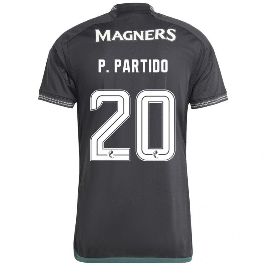 Hombre Camiseta Paula Partido #20 Negro 2ª Equipación 2023/24 La Camisa México