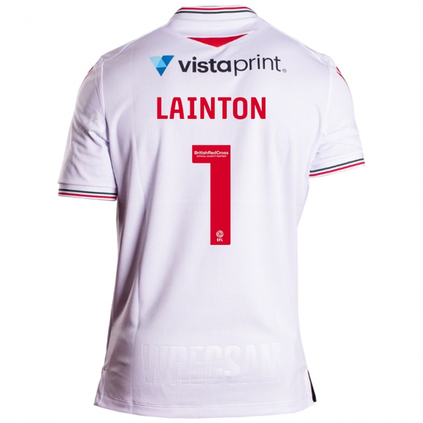 Hombre Camiseta Rob Lainton #1 Blanco 2ª Equipación 2023/24 La Camisa México