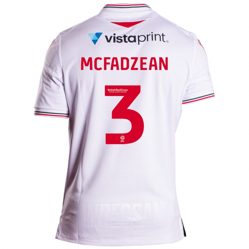 Hombre Camiseta Callum Mcfadzean #3 Blanco 2ª Equipación 2023/24 La Camisa México