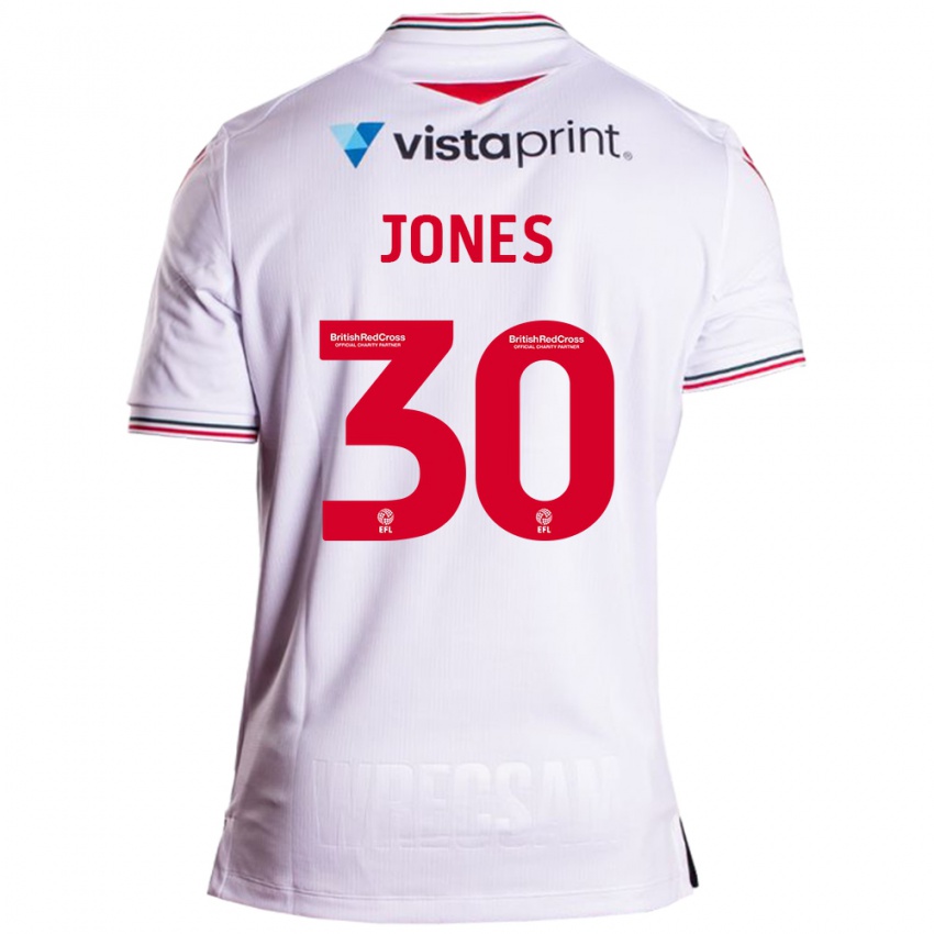 Hombre Camiseta James Jones #30 Blanco 2ª Equipación 2023/24 La Camisa México