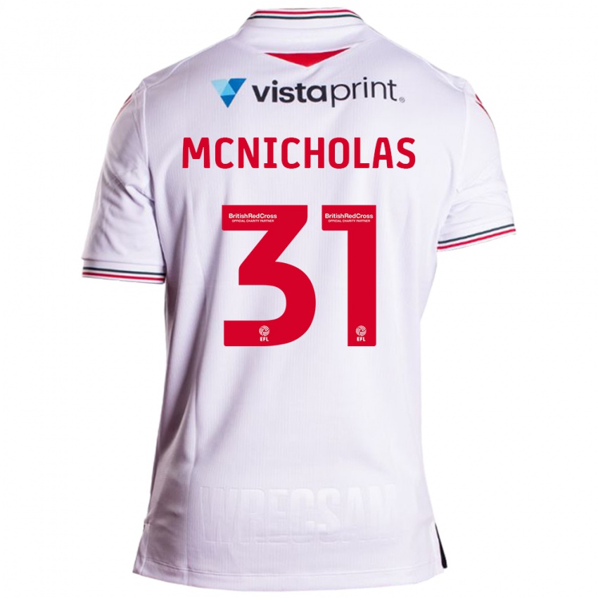 Hombre Camiseta Luke Mcnicholas #31 Blanco 2ª Equipación 2023/24 La Camisa México