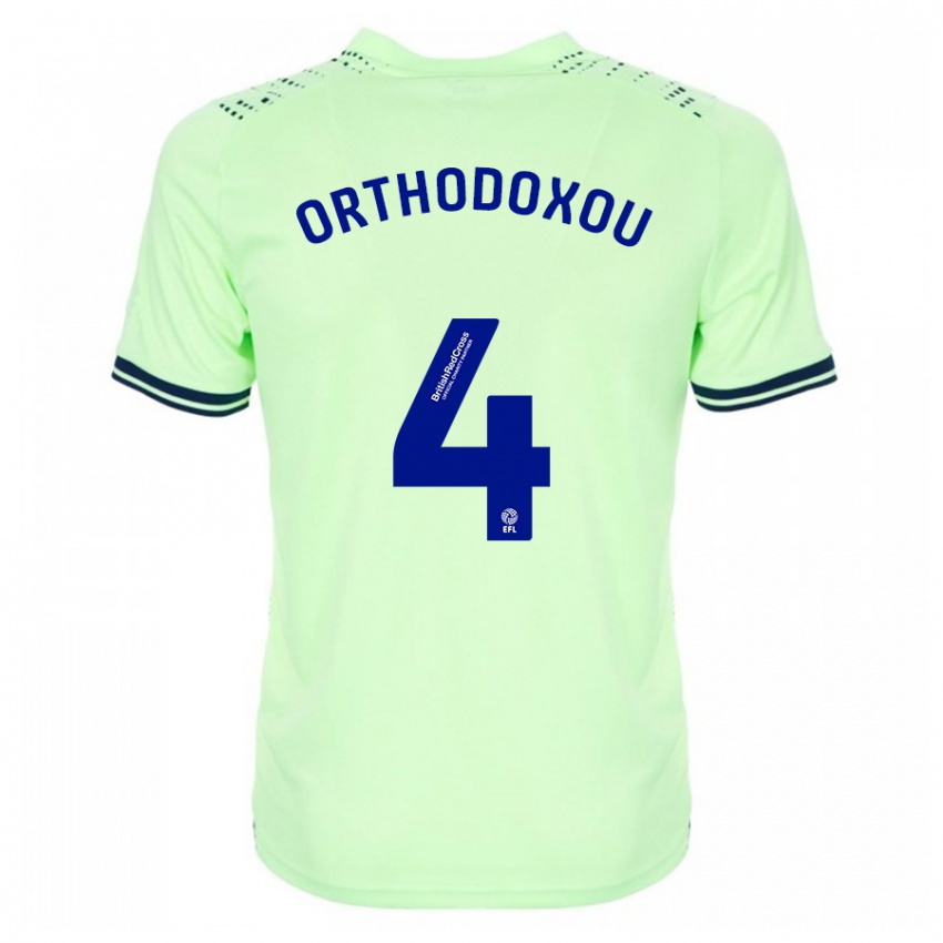 Hombre Camiseta Francesca Orthodoxou #4 Armada 2ª Equipación 2023/24 La Camisa México