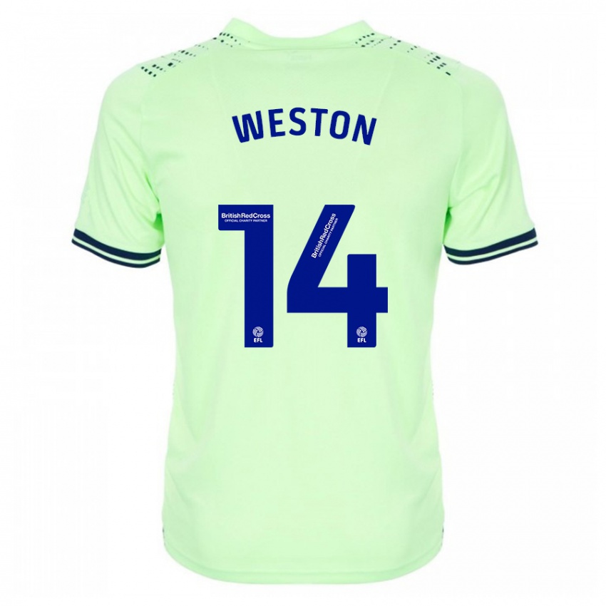 Hombre Camiseta Steph Weston #14 Armada 2ª Equipación 2023/24 La Camisa México