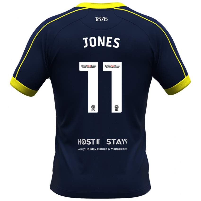 Hombre Camiseta Isaiah Jones #11 Armada 2ª Equipación 2023/24 La Camisa México