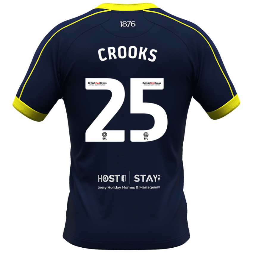 Hombre Camiseta Matt Crooks #25 Armada 2ª Equipación 2023/24 La Camisa México