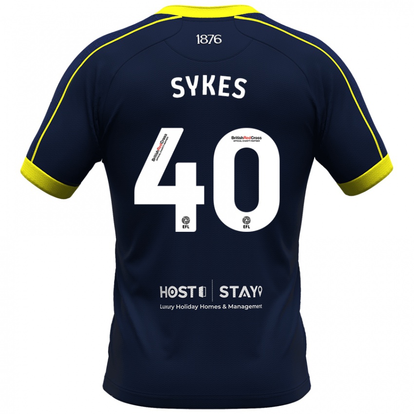 Hombre Camiseta Cain Sykes #40 Armada 2ª Equipación 2023/24 La Camisa México