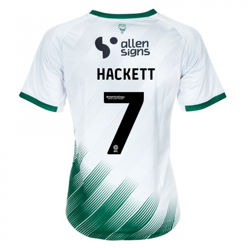 Hombre Camiseta Reeco Hackett #7 Blanco 2ª Equipación 2023/24 La Camisa México