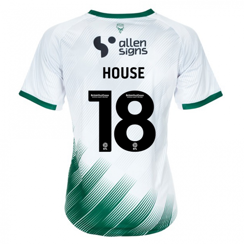 Hombre Camiseta Ben House #18 Blanco 2ª Equipación 2023/24 La Camisa México