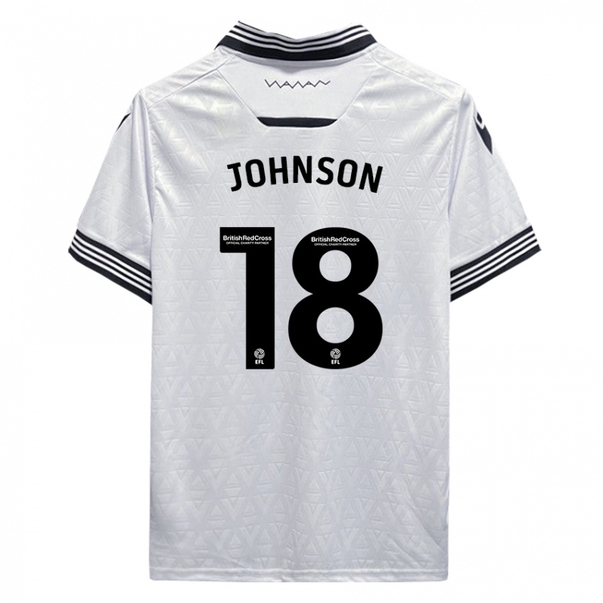 Hombre Camiseta Marvin Johnson #18 Blanco 2ª Equipación 2023/24 La Camisa México