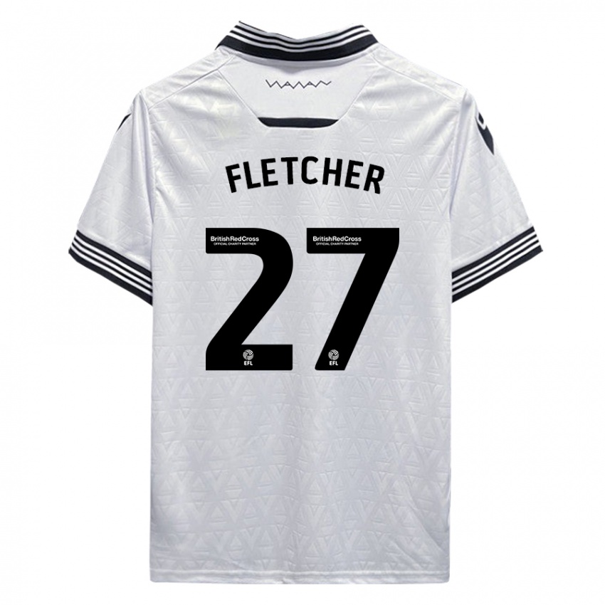Hombre Camiseta Ashley Fletcher #27 Blanco 2ª Equipación 2023/24 La Camisa México