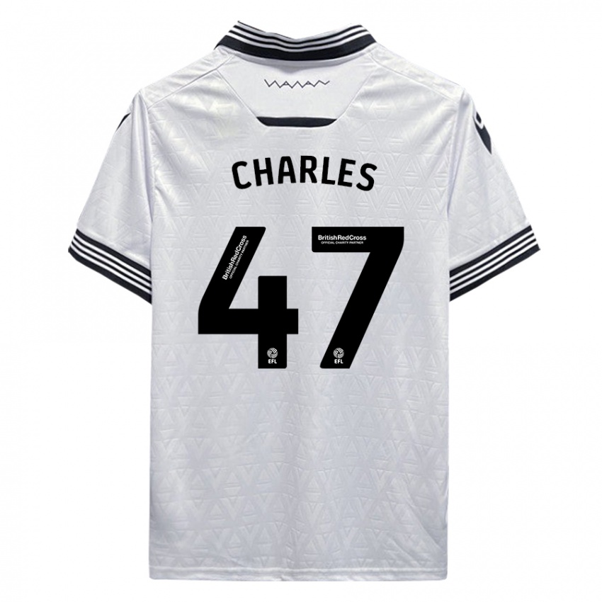 Hombre Camiseta Pierce Charles #47 Blanco 2ª Equipación 2023/24 La Camisa México