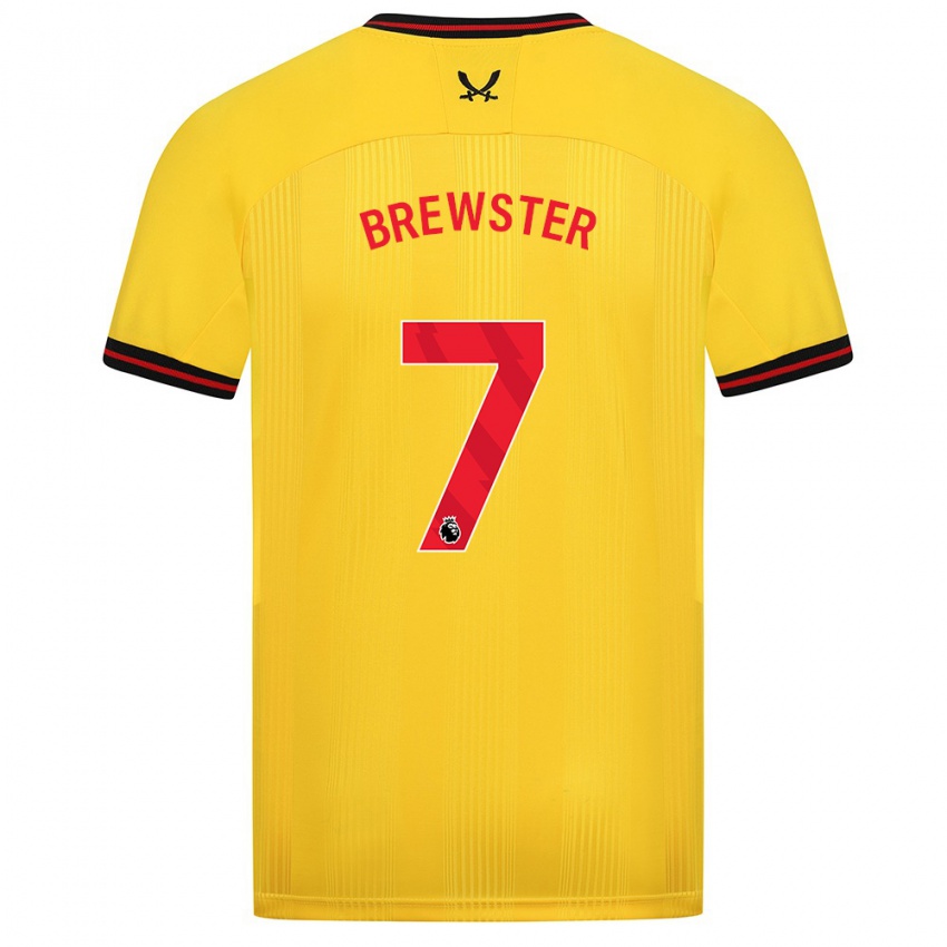 Hombre Camiseta Rhian Brewster #7 Amarillo 2ª Equipación 2023/24 La Camisa México