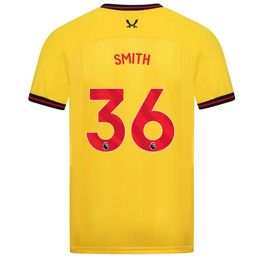 Hombre Camiseta Joshua Smith #36 Amarillo 2ª Equipación 2023/24 La Camisa México