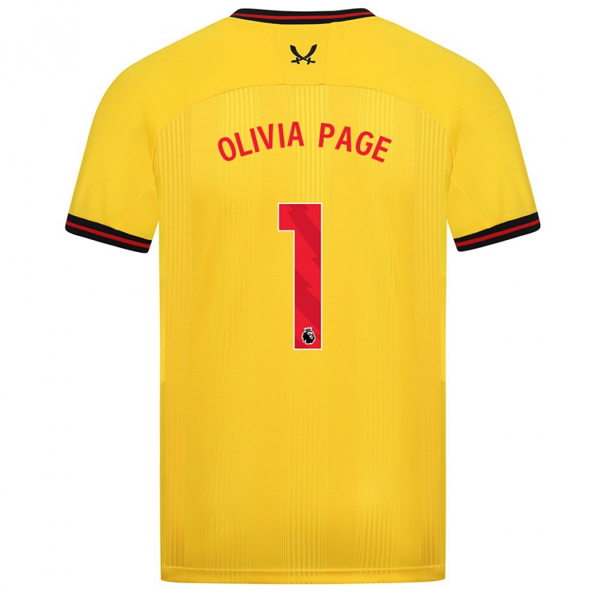 Hombre Camiseta Olivia Page #1 Amarillo 2ª Equipación 2023/24 La Camisa México