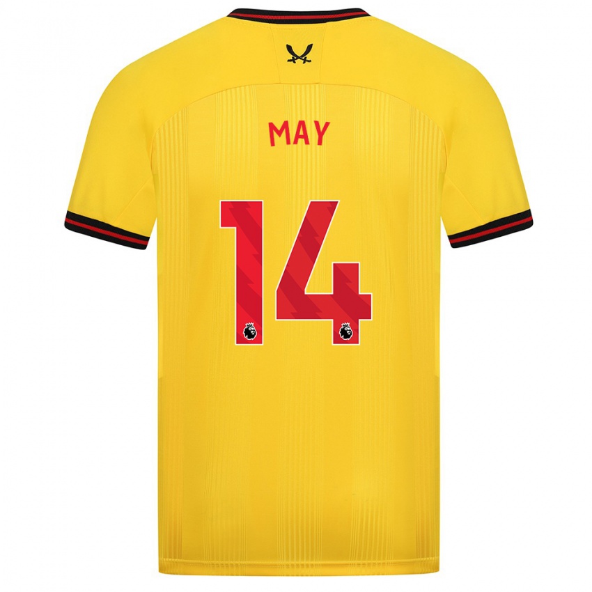 Hombre Camiseta Ellie May #14 Amarillo 2ª Equipación 2023/24 La Camisa México